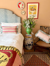 Load image into Gallery viewer, Pink Wavy Stripe + Pale Blue Frill
