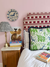 Load image into Gallery viewer, Green and Blue Jungle + Navy Frill and Red Candy Cane Piping
