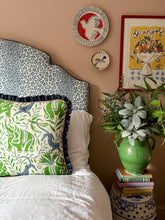 Load image into Gallery viewer, Green and Blue Jungle + Navy Frill and Red Candy Cane Piping
