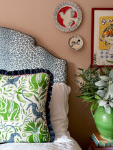 Load image into Gallery viewer, Green and Blue Jungle + Navy Frill and Red Candy Cane Piping
