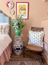 Load image into Gallery viewer, Blue Wild Tulips + Pink Candy Stripe Frill
