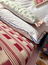 Load image into Gallery viewer, Blue Wild Tulips + Pink Candy Stripe Frill
