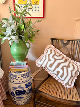 Load image into Gallery viewer, Chocolate Maze + Pale Pink Frill
