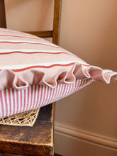 Load image into Gallery viewer, Pink Wavy Stripe + Your Choice of Frill / Piping and Back Fabric
