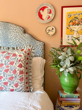 Load image into Gallery viewer, Blue and Red Floral + Pale Blue Frill
