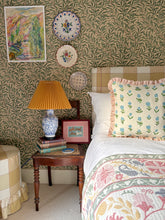 Load image into Gallery viewer, Blue Wild Tulips + Pink Candy Stripe Frill
