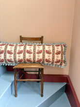 Load image into Gallery viewer, White Seraphina Stripe + Your Choice of Frill / Piping and Back Fabric
