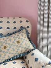 Load image into Gallery viewer, Olive Star + Mid Blue Frill
