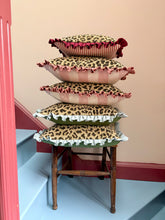 Load image into Gallery viewer, Textured Leopard + Your Choice of Frill / Back Fabric
