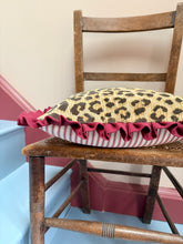 Load image into Gallery viewer, Textured Leopard + Your Choice of Frill / Back Fabric
