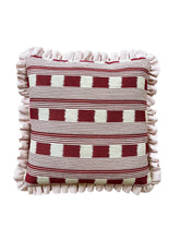 Load image into Gallery viewer, Red Square Stripe + Your Choice of Frill / Piping and Back
