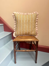 Load image into Gallery viewer, Ochre Leaf Stripe + Your Choice of Frill / Piping and Back Fabric
