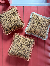 Load image into Gallery viewer, Textured Leopard + Your Choice of Frill / Back Fabric
