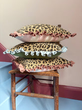 Load image into Gallery viewer, Textured Leopard + Your Choice of Frill / Back Fabric
