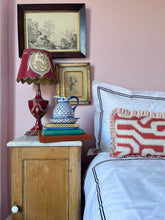 Load image into Gallery viewer, Red Maze + Your Choice of Frill / Piping and Back Fabric
