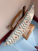Load image into Gallery viewer, Blue Floral Ribbons + Your Choice of Frill / Piping and Back
