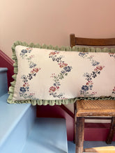Load image into Gallery viewer, Floral Wave + Your Choice of Frill / Piping and Back Fabric

