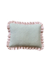 Load image into Gallery viewer, Green Micro Fern + Pink Candy Stripe Frill
