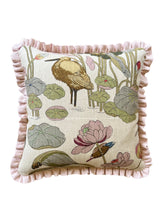 Load image into Gallery viewer, Botanical Multi Leaf + Pale Pink Linen Frill
