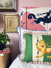 Load image into Gallery viewer, Green Lion Stripe + Pink Stripe Frill
