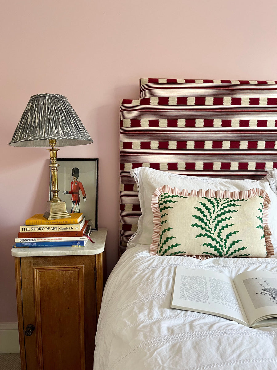 Green Scrolling Fern + Pink Stripe Frill – K A T Y . T A K L A