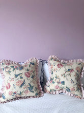 Load image into Gallery viewer, Pretty Floral + Pink Stripe Frill
