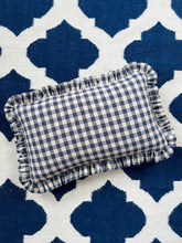 Load image into Gallery viewer, Navy Gingham + Navy Gingham Frill
