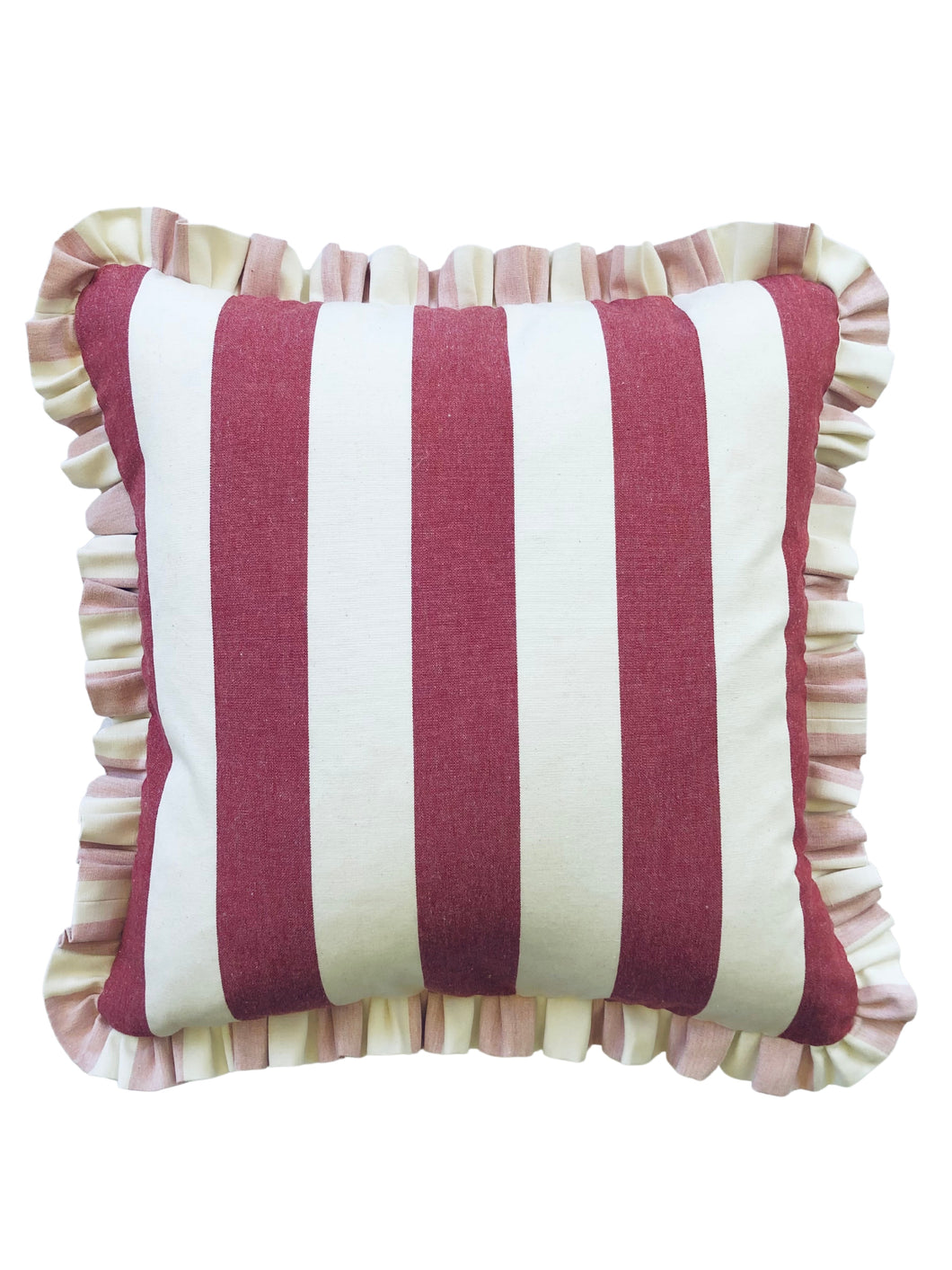 Red Wide Stripe + Pink Wide Stripe Frill