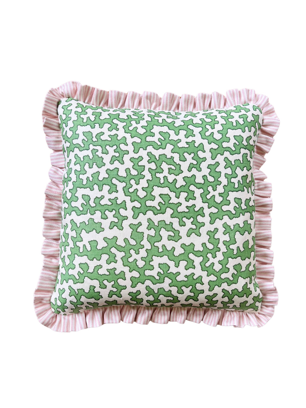 Green Squiggle + Pink Stripe Frill